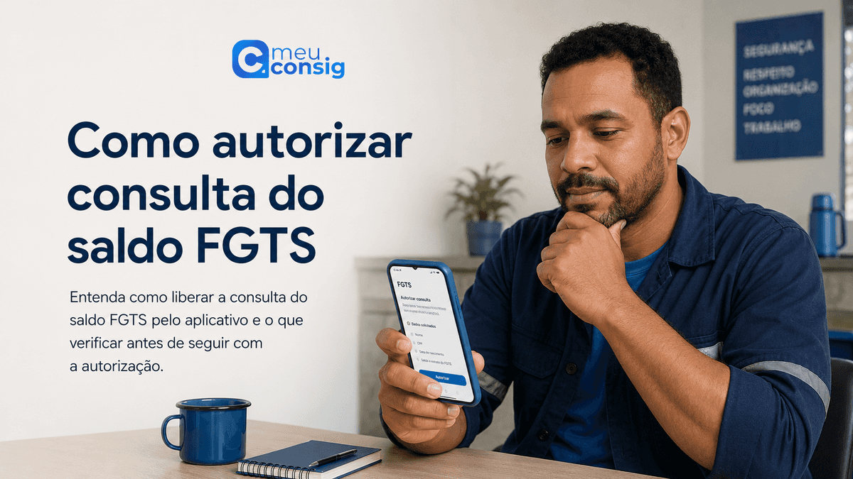 Como autorizar consulta do saldo FGTS