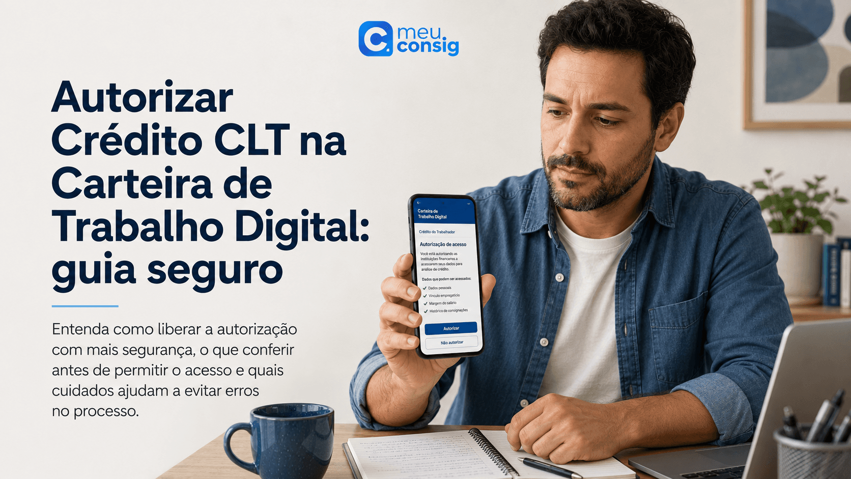 Autorizar credito clt na carteira de trabalho digital
