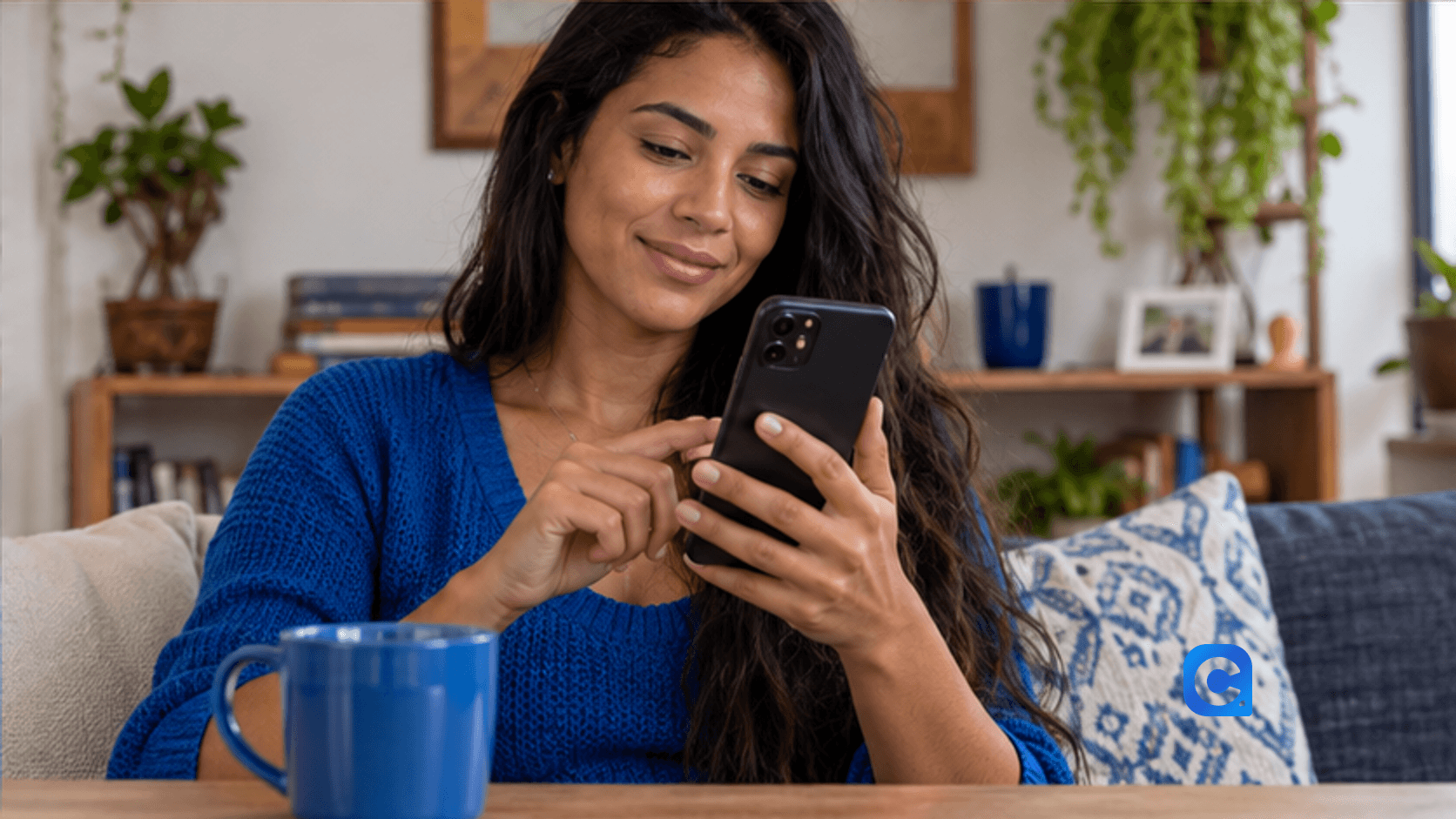 Cliente confirma canal oficial do Banco PAN no celular antes de conversar pelo WhatsApp