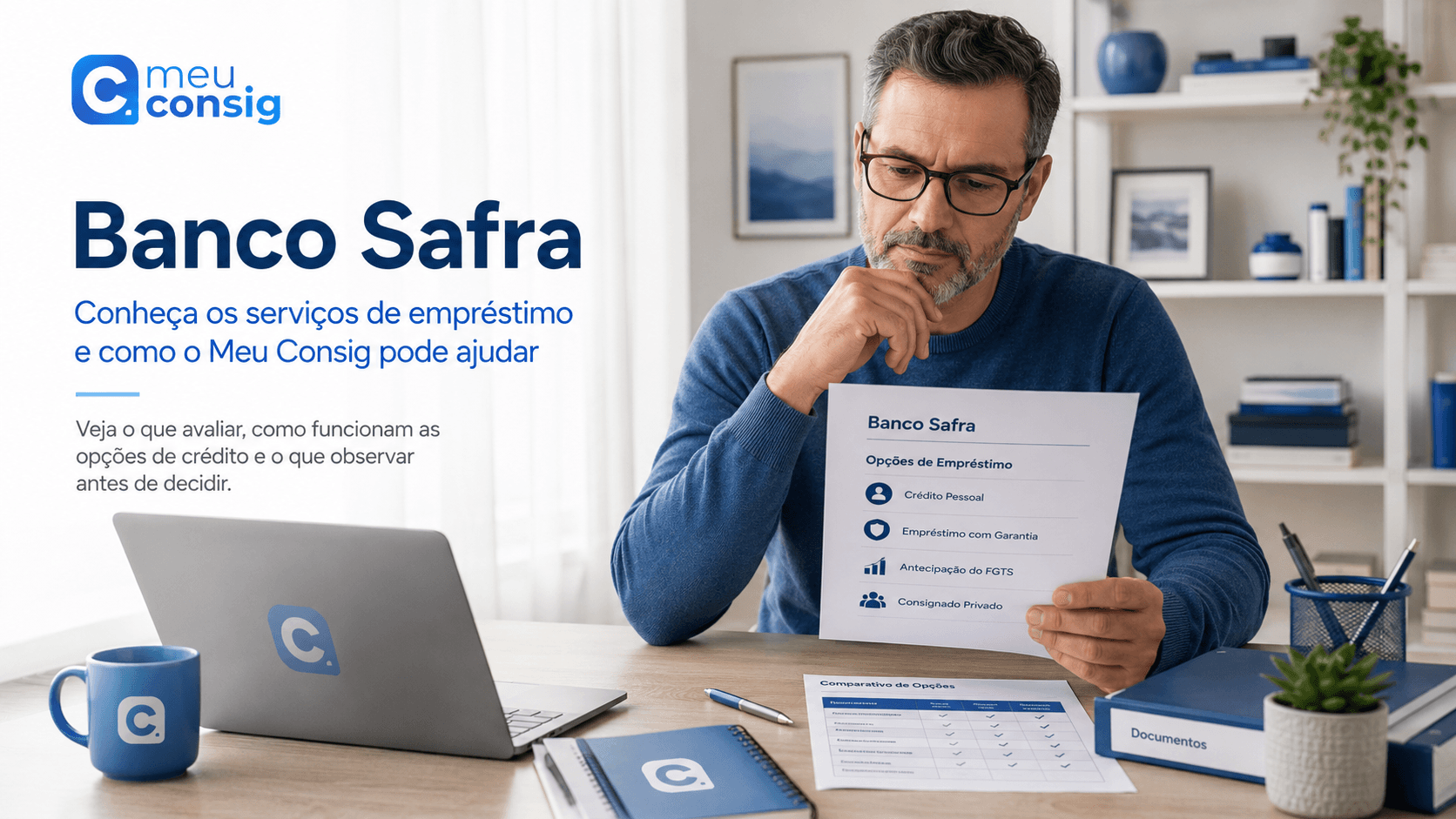 Ilustração sobre banco safra: conheça os serviços de empréstimo e como o meu consig pode ajudar