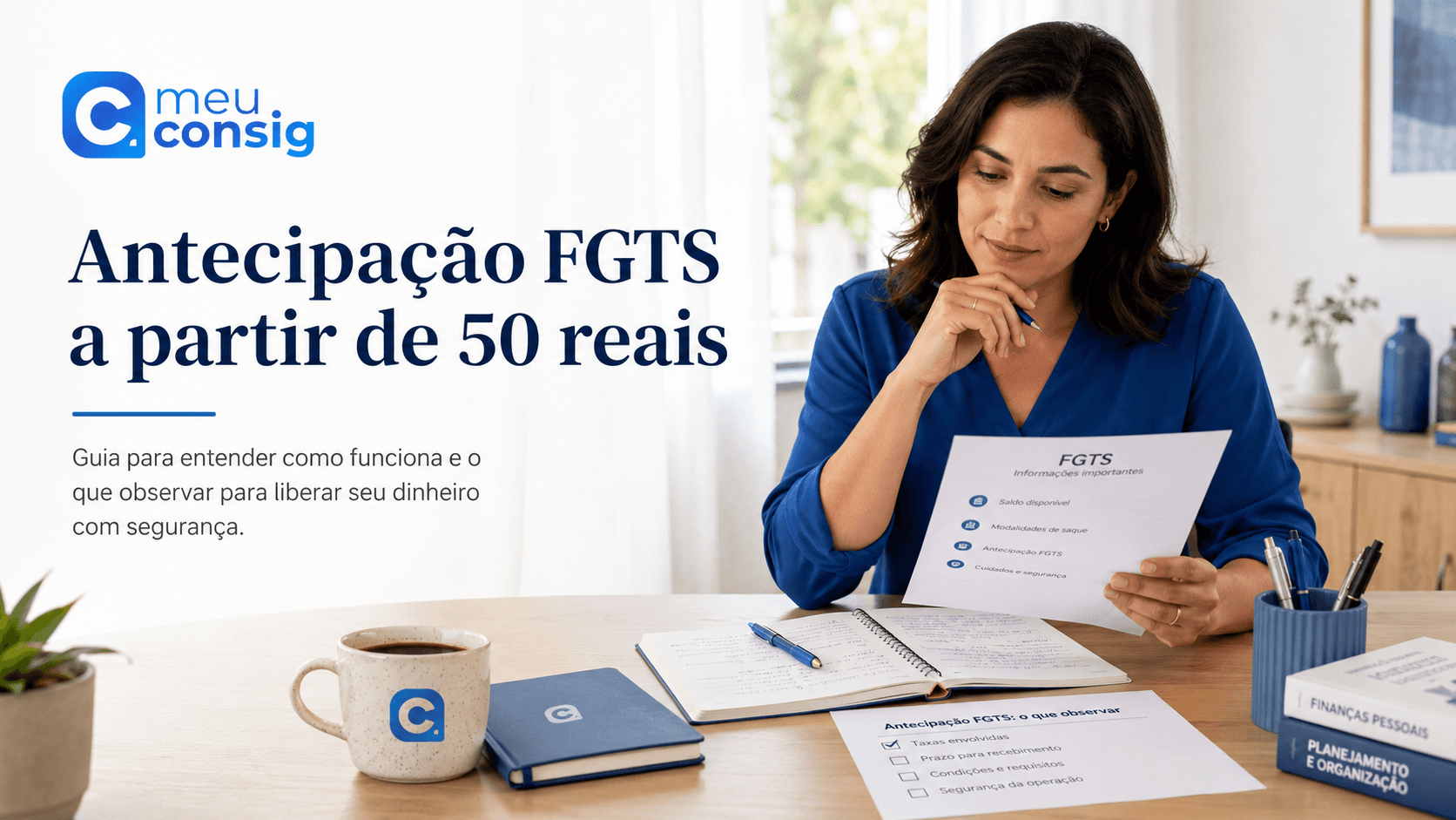 Ilustração sobre antecipação fgts a partir de 50 reais: guia para liberar seu dinheiro