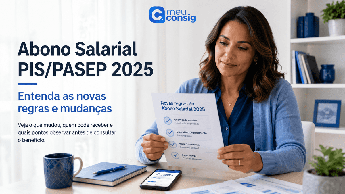 Ilustração sobre abono salarial pis/pasep 2025: entenda as novas regras e mudanças