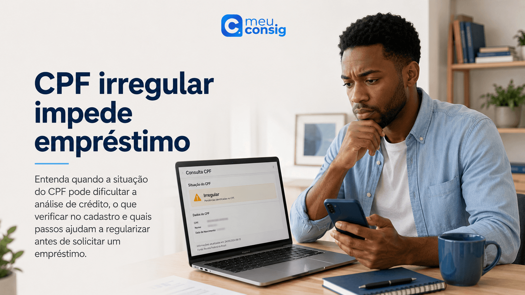 CPF irregular impede empréstimo