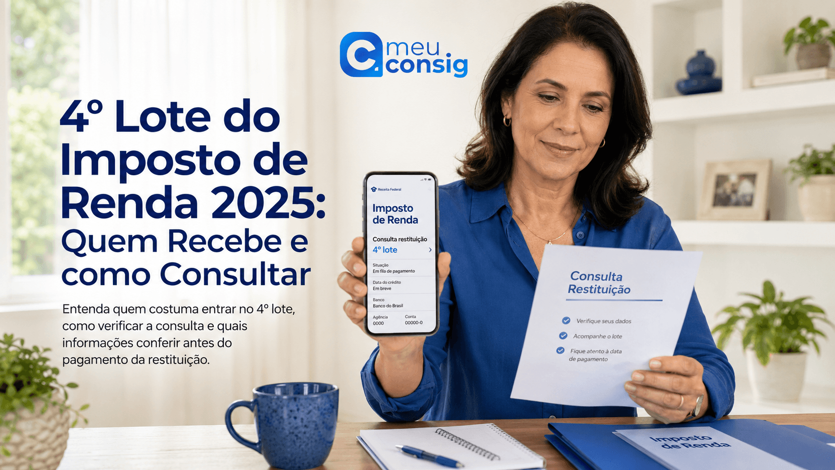 Ilustração sobre 4º lote do imposto de renda 2025: quem recebe e como consultar
